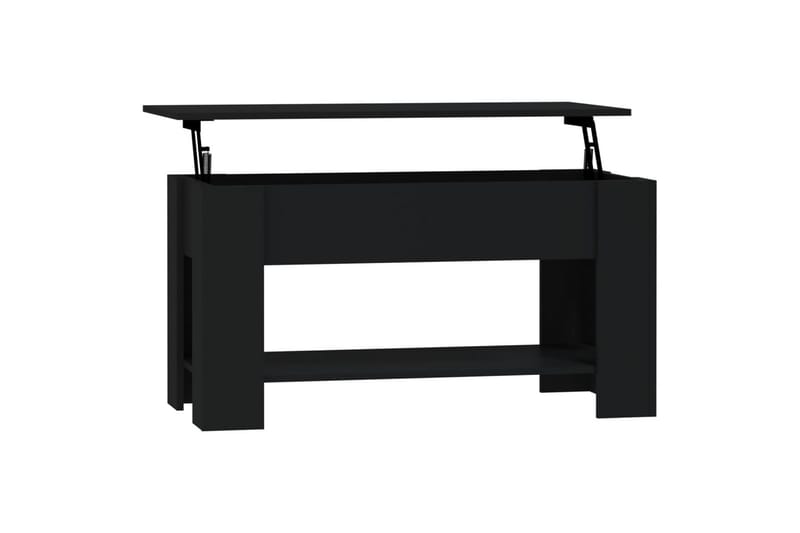 beBasic sofabord 101x49x52 cm konstrueret træ sort - Sort - Møbler - Borde - Aflastningsbord - Lampebord
