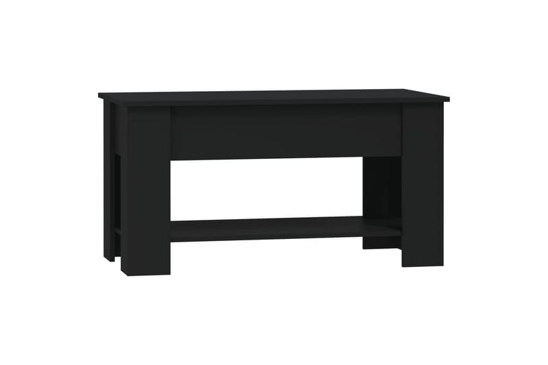 beBasic sofabord 101x49x52 cm konstrueret træ sort - Sort - Møbler - Borde - Aflastningsbord - Lampebord
