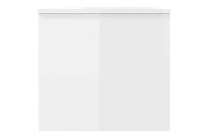 beBasic sofabord 102x50,5x46,5 cm konstrueret træ hvid højglans - Hvid - Lampebord - Bakkebord & små borde