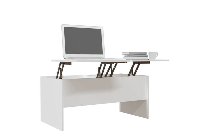 beBasic sofabord 102x50,5x46,5 cm konstrueret træ hvid - Hvid - Lampebord - Bakkebord & små borde