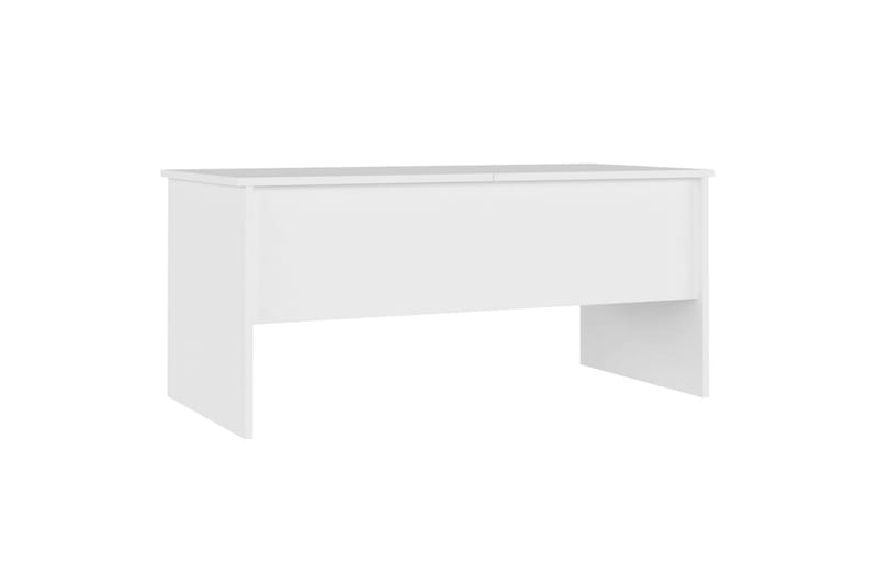 beBasic sofabord 102x50,5x46,5 cm konstrueret træ hvid - Hvid - Møbler - Borde - Aflastningsbord - Lampebord