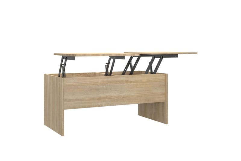 beBasic sofabord 102x50,5x46,5 cm konstrueret træ sonoma-eg - Brun - Lampebord - Bakkebord & små borde