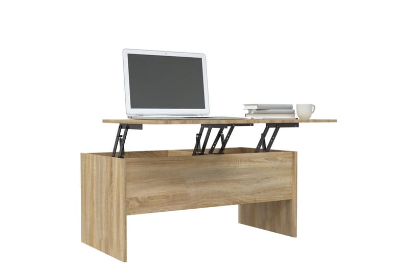 beBasic sofabord 102x50,5x46,5 cm konstrueret træ sonoma-eg - Brun - Lampebord - Bakkebord & små borde