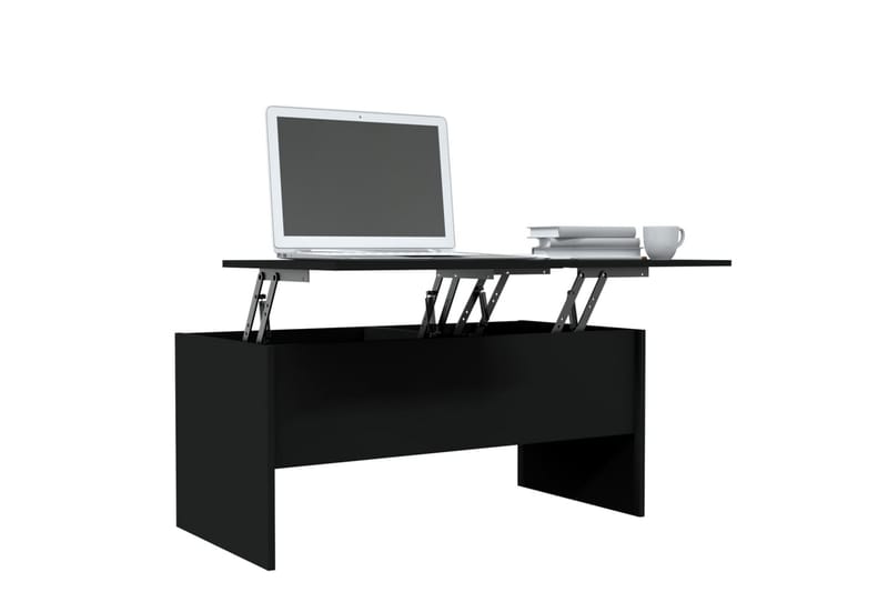 beBasic sofabord 102x50,5x46,5 cm konstrueret træ sort - Sort - Møbler - Borde - Aflastningsbord - Lampebord