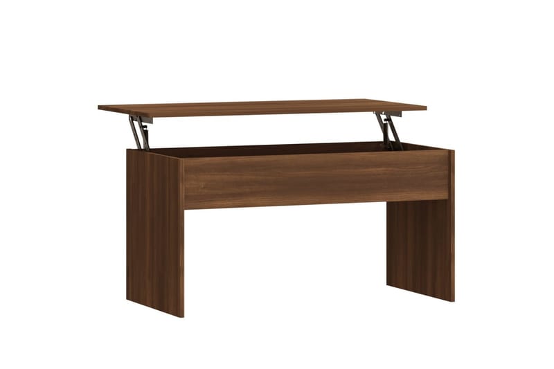 beBasic sofabord 102x50,5x52,5 cm konstrueret træ brun egetræsfarve - Brun - Møbler - Borde - Aflastningsbord - Lampebord