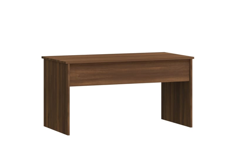 beBasic sofabord 102x50,5x52,5 cm konstrueret træ brun egetræsfarve - Brun - Møbler - Borde - Aflastningsbord - Lampebord
