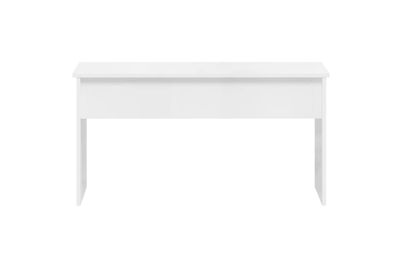 beBasic sofabord 102x50,5x52,5 cm konstrueret træ hvid højglans - Hvid - Lampebord - Bakkebord & små borde