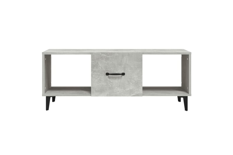 beBasic sofabord 102x50x40 cm konstrueret træ betongrå - GrÃ¥ - Møbler - Borde - Aflastningsbord - Lampebord