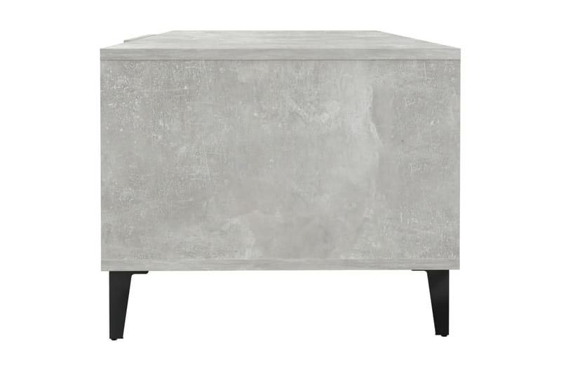 beBasic sofabord 102x50x40 cm konstrueret træ betongrå - GrÃ¥ - Møbler - Borde - Aflastningsbord - Lampebord
