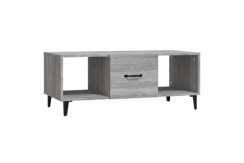 beBasic sofabord 102x50x40 cm konstrueret træ grå sonoma-eg - GrÃ¥ - Møbler - Borde - Aflastningsbord - Lampebord