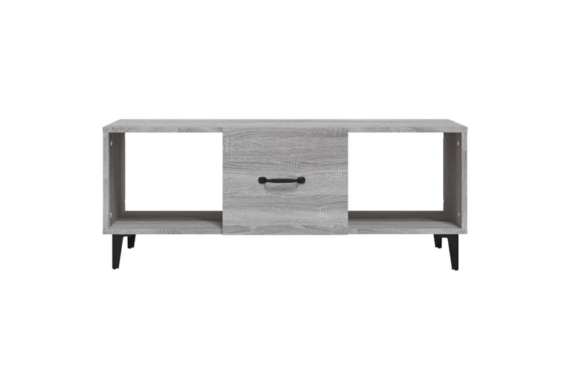 beBasic sofabord 102x50x40 cm konstrueret træ grå sonoma-eg - GrÃ¥ - Møbler - Borde - Aflastningsbord - Lampebord
