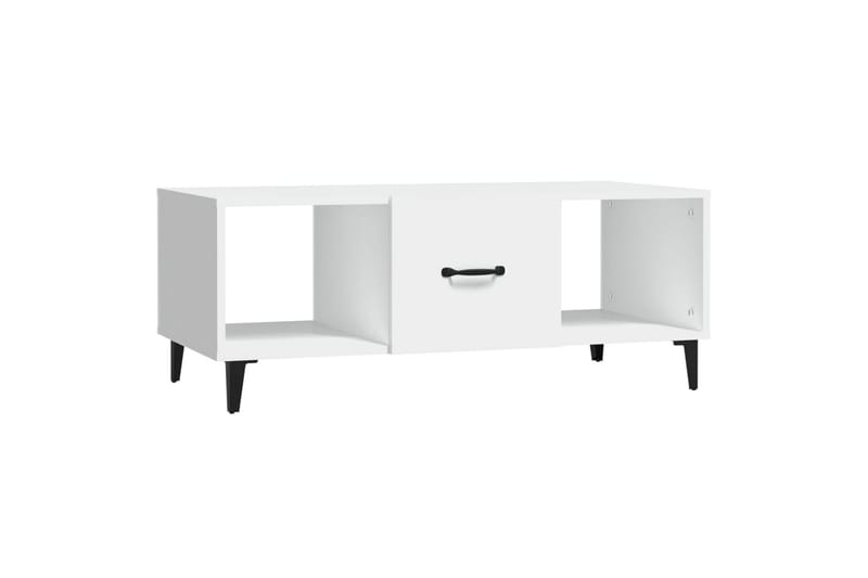 beBasic sofabord 102x50x40 cm konstrueret træ hvid - Hvid - Møbler - Borde - Aflastningsbord - Lampebord