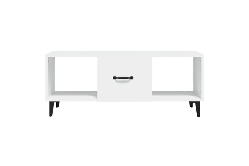 beBasic sofabord 102x50x40 cm konstrueret træ hvid - Hvid - Møbler - Borde - Aflastningsbord - Lampebord