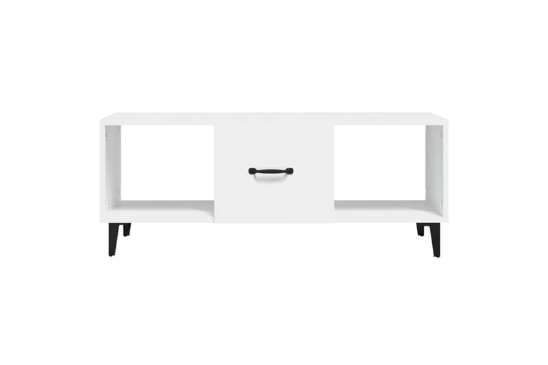 beBasic sofabord 102x50x40 cm konstrueret træ hvid - Hvid - Lampebord - Bakkebord & små borde