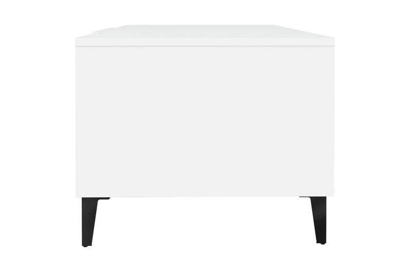 beBasic sofabord 102x50x40 cm konstrueret træ hvid - Hvid - Møbler - Borde - Aflastningsbord - Lampebord