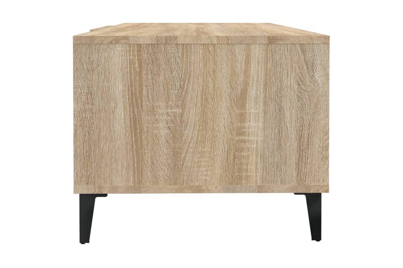 beBasic sofabord 102x50x40 cm konstrueret træ sonoma-eg - Brun - Møbler - Borde - Aflastningsbord - Lampebord