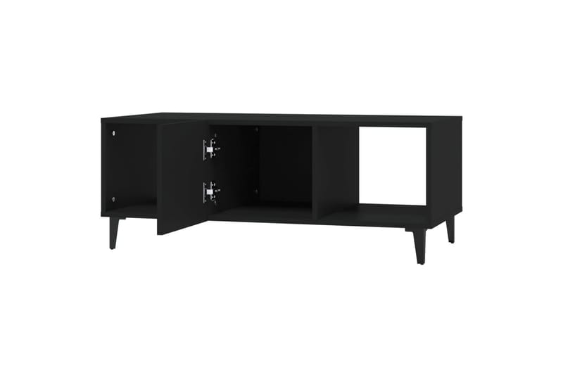 beBasic sofabord 102x50x40 cm konstrueret træ sort - Sort - Møbler - Borde - Aflastningsbord - Lampebord
