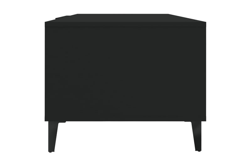 beBasic sofabord 102x50x40 cm konstrueret træ sort - Sort - Møbler - Borde - Aflastningsbord - Lampebord