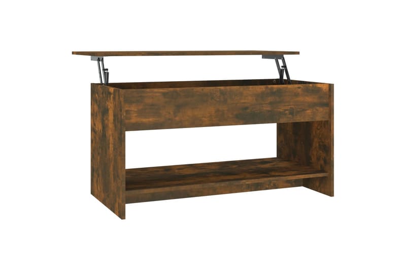 beBasic sofabord 102x50x52,5 cm konstrueret træ røget egetræsfarve - Brun - Lampebord - Bakkebord & små borde