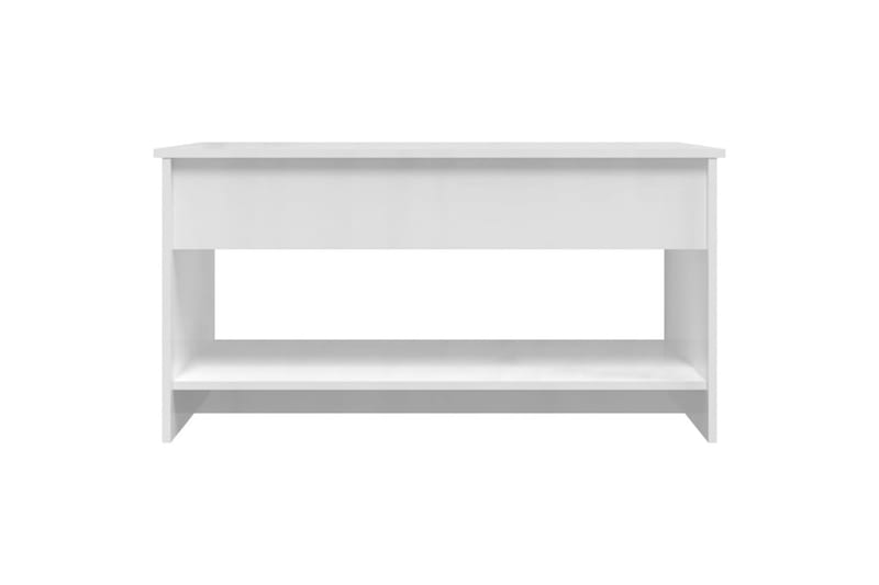 beBasic sofabord 102x50x52,5 konstrueret træ hvid højglans - Hvid - Lampebord - Bakkebord & små borde