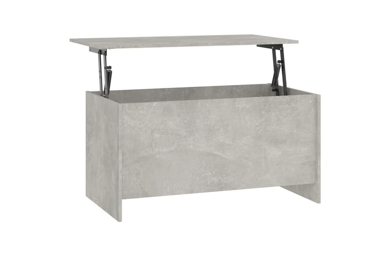 beBasic sofabord 102x55,5x52,5 cm konstrueret træ betongrå - GrÃ¥ - Møbler - Borde - Aflastningsbord - Lampebord