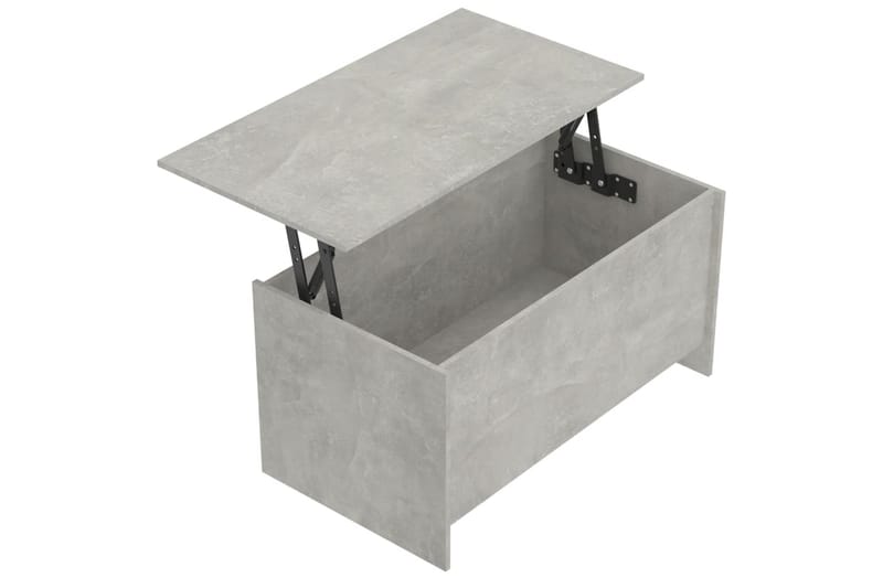 beBasic sofabord 102x55,5x52,5 cm konstrueret træ betongrå - GrÃ¥ - Møbler - Borde - Aflastningsbord - Lampebord