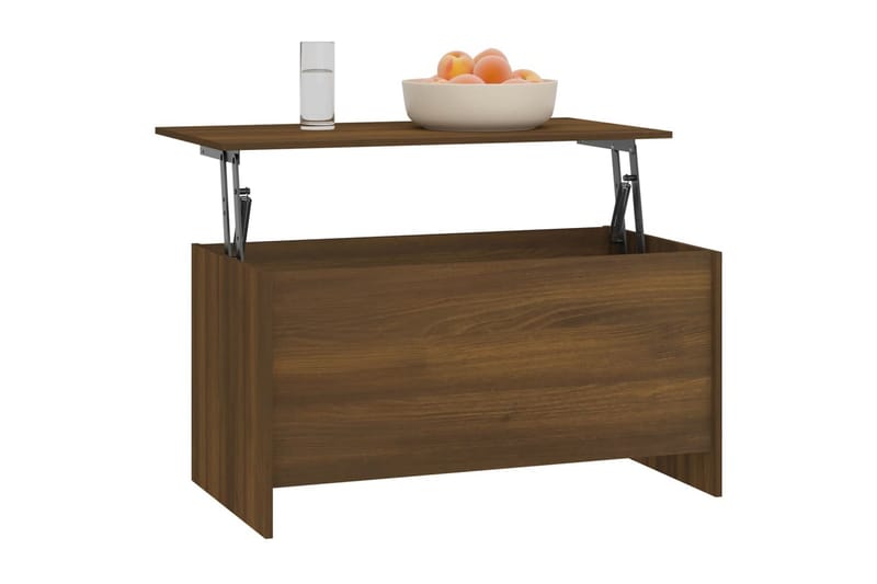 beBasic sofabord 102x55,5x52,5 cm konstrueret træ brun egetræsfarve - Brun - Møbler - Borde - Aflastningsbord - Lampebord