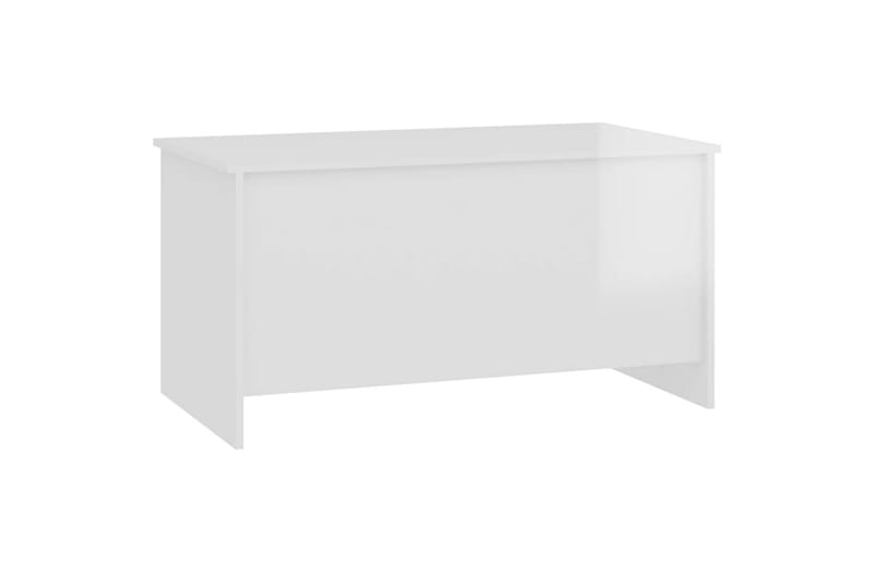 beBasic sofabord 102x55,5x52,5 cm konstrueret træ hvid højglans - Hvid - Møbler - Borde - Aflastningsbord - Lampebord