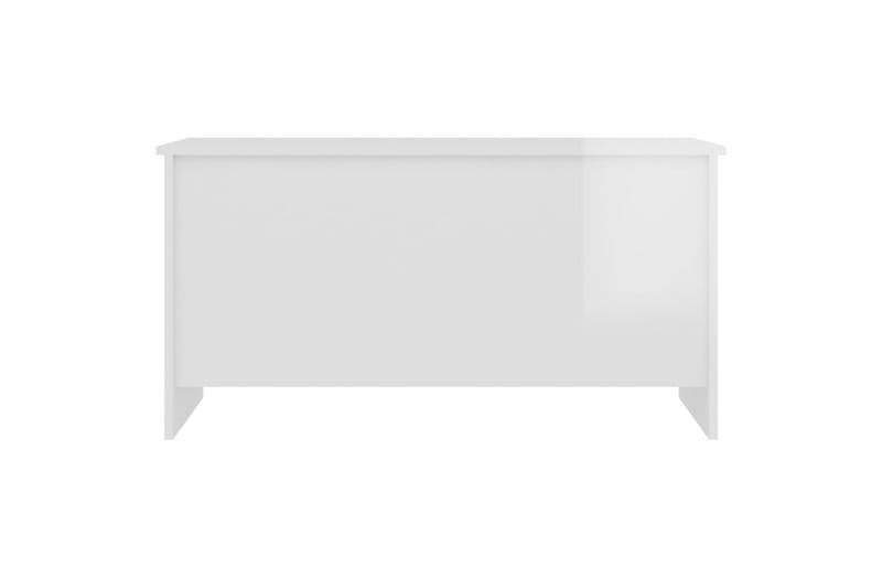 beBasic sofabord 102x55,5x52,5 cm konstrueret træ hvid højglans - Hvid - Møbler - Borde - Aflastningsbord - Lampebord
