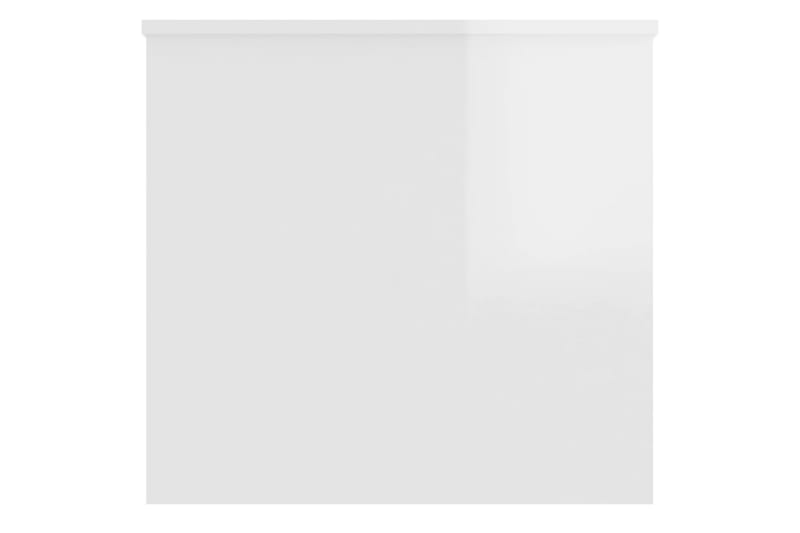 beBasic sofabord 102x55,5x52,5 cm konstrueret træ hvid højglans - Hvid - Møbler - Borde - Aflastningsbord - Lampebord