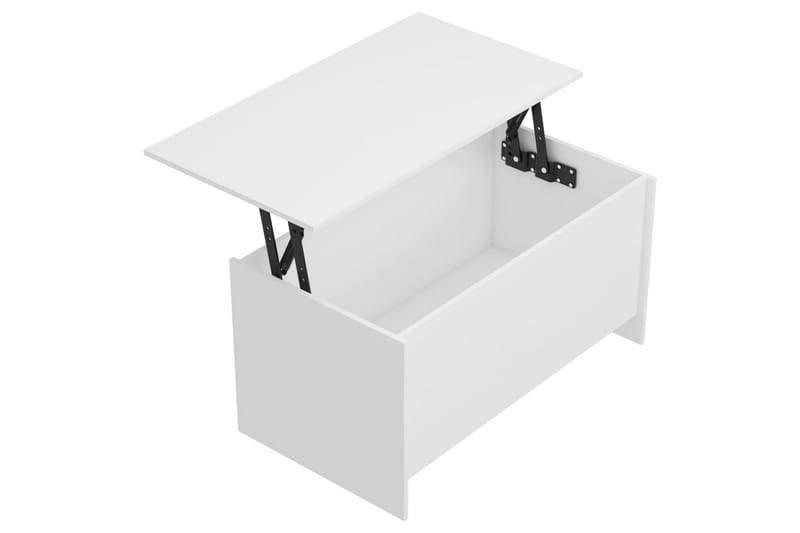 beBasic sofabord 102x55,5x52,5 cm konstrueret træ hvid - Hvid - Møbler - Borde - Aflastningsbord - Lampebord
