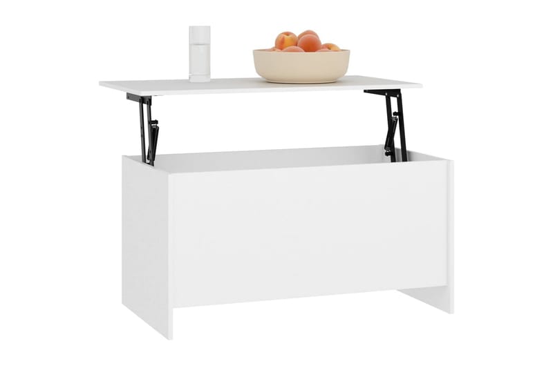 beBasic sofabord 102x55,5x52,5 cm konstrueret træ hvid - Hvid - Møbler - Borde - Aflastningsbord - Lampebord