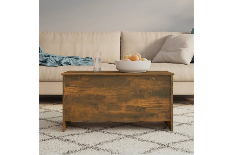 beBasic sofabord 102x55,5x52,5 cm konstrueret træ røget egetræsfarve - Brun - Lampebord - Bakkebord & små borde