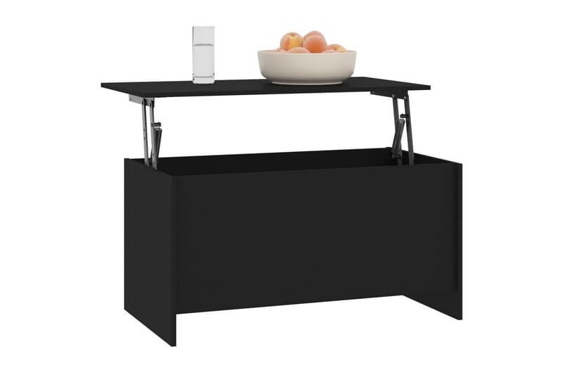 beBasic sofabord 102x55,5x52,5 cm konstrueret træ sort - Sort - Møbler - Borde - Aflastningsbord - Lampebord