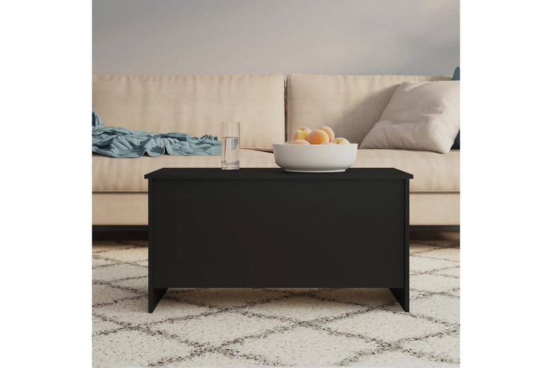 beBasic sofabord 102x55,5x52,5 cm konstrueret træ sort - Sort - Møbler - Borde - Aflastningsbord - Lampebord