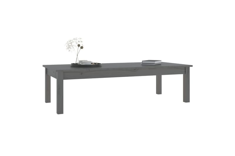 beBasic sofabord 110x50x30 cm massivt fyrretræ grå - GrÃ¥ - Møbler - Borde - Aflastningsbord - Lampebord