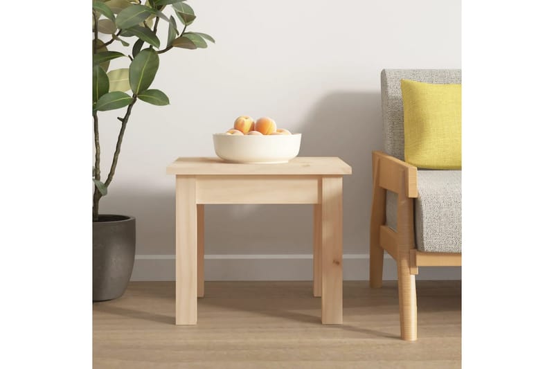 beBasic sofabord 35x35x30 cm massivt fyrretræ - Brun - Møbler - Borde - Aflastningsbord - Lampebord