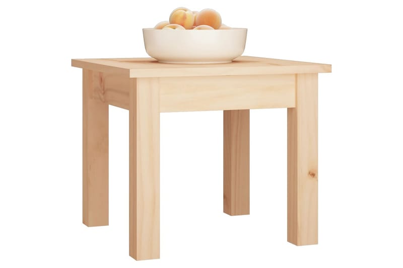 beBasic sofabord 35x35x30 cm massivt fyrretræ - Brun - Møbler - Borde - Aflastningsbord - Lampebord