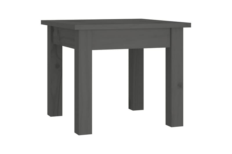 beBasic sofabord 35x35x30 cm massivt fyrretræ grå - GrÃ¥ - Møbler - Borde - Aflastningsbord - Lampebord