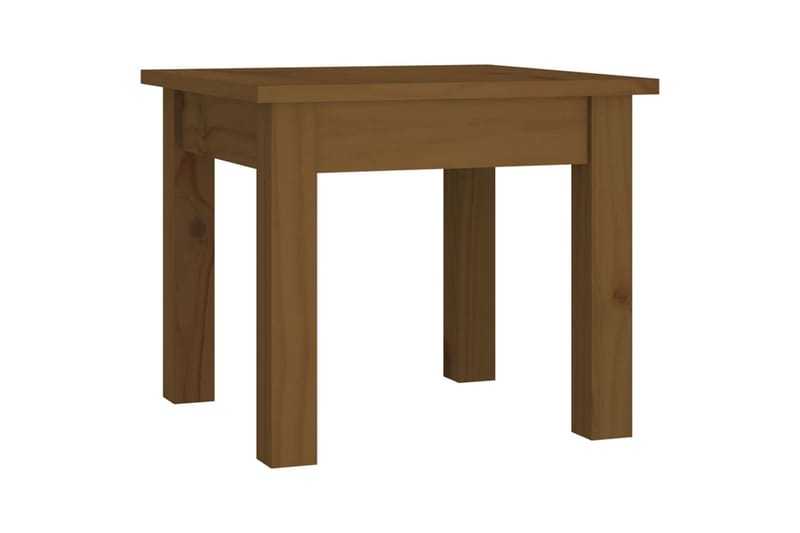 beBasic sofabord 35x35x30 cm massivt fyrretræ gyldenbrun - Brun - Lampebord - Bakkebord & små borde