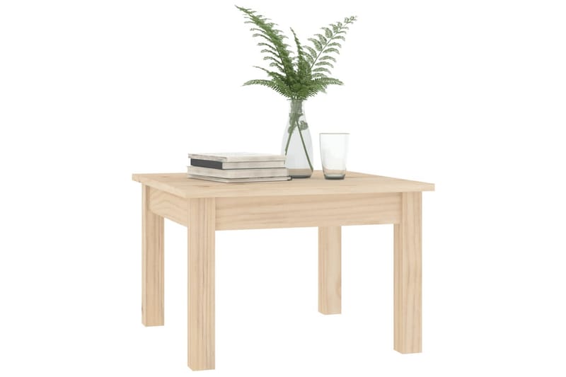 beBasic sofabord 45x45x30 cm massivt fyrretræ - Brun - Møbler - Borde - Aflastningsbord - Lampebord