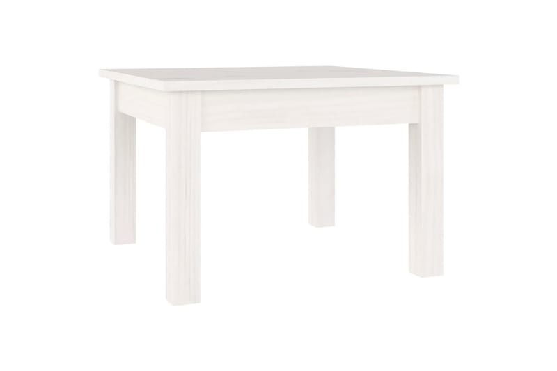 beBasic sofabord 45x45x30 cm massivt fyrretræ hvid - Hvid - Lampebord - Bakkebord & små borde