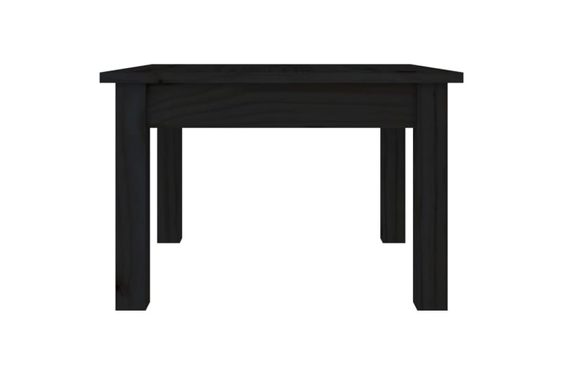 beBasic sofabord 45x45x30 cm massivt fyrretræ sort - Sort - Møbler - Borde - Aflastningsbord - Lampebord