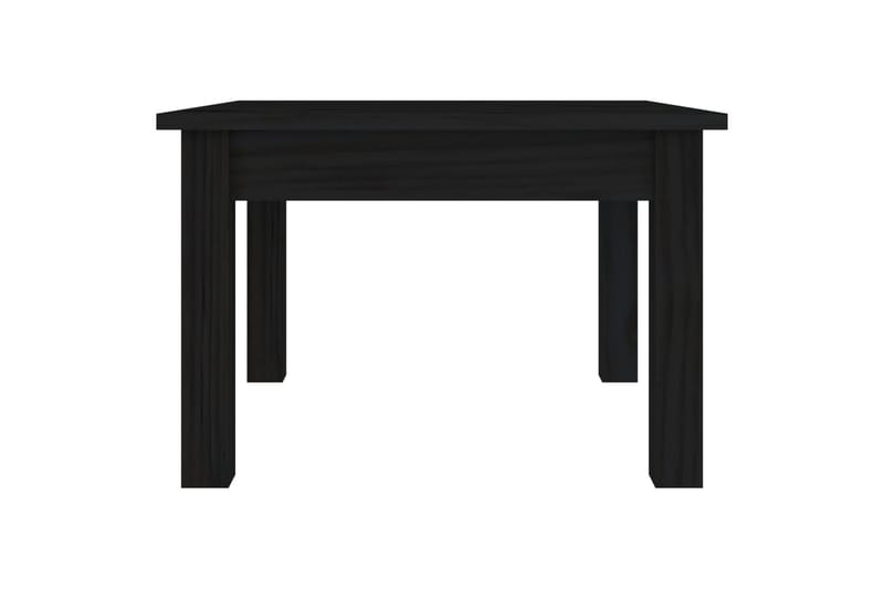 beBasic sofabord 45x45x30 cm massivt fyrretræ sort - Sort - Møbler - Borde - Aflastningsbord - Lampebord