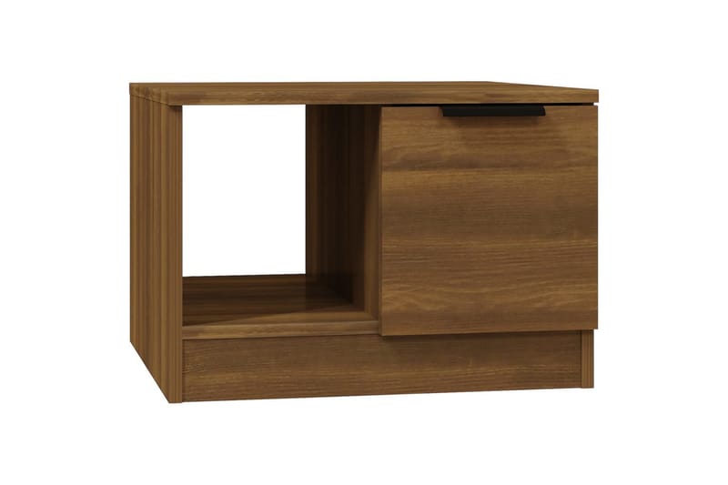beBasic sofabord 50x50x36 cm konstrueret træ brun egetræ - Brun - Møbler - Borde - Aflastningsbord - Lampebord