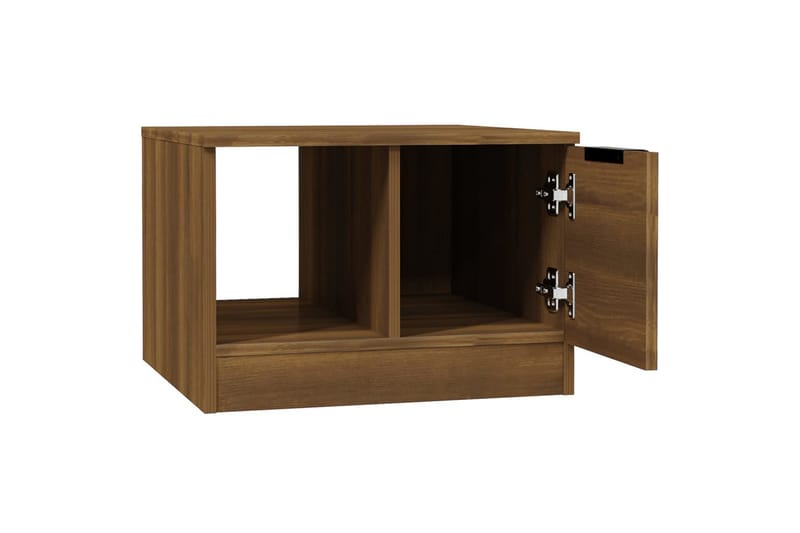 beBasic sofabord 50x50x36 cm konstrueret træ brun egetræ - Brun - Møbler - Borde - Aflastningsbord - Lampebord