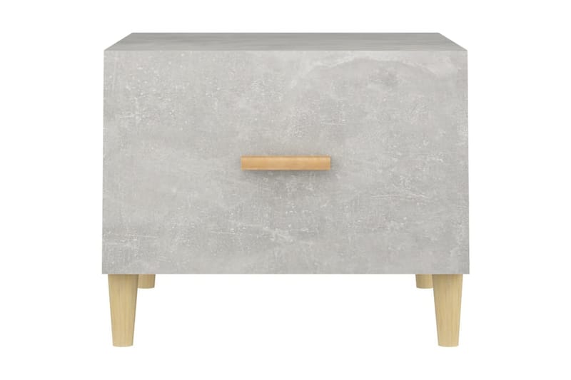 beBasic sofabord 50x50x40 cm konstrueret træ betongrå - GrÃ¥ - Lampebord - Bakkebord & små borde