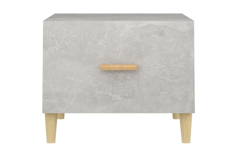 beBasic sofabord 50x50x40 cm konstrueret træ betongrå - GrÃ¥ - Møbler - Borde - Aflastningsbord - Lampebord