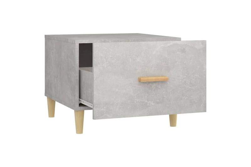 beBasic sofabord 50x50x40 cm konstrueret træ betongrå - GrÃ¥ - Møbler - Borde - Aflastningsbord - Lampebord