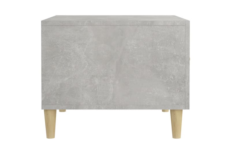 beBasic sofabord 50x50x40 cm konstrueret træ betongrå - GrÃ¥ - Møbler - Borde - Aflastningsbord - Lampebord